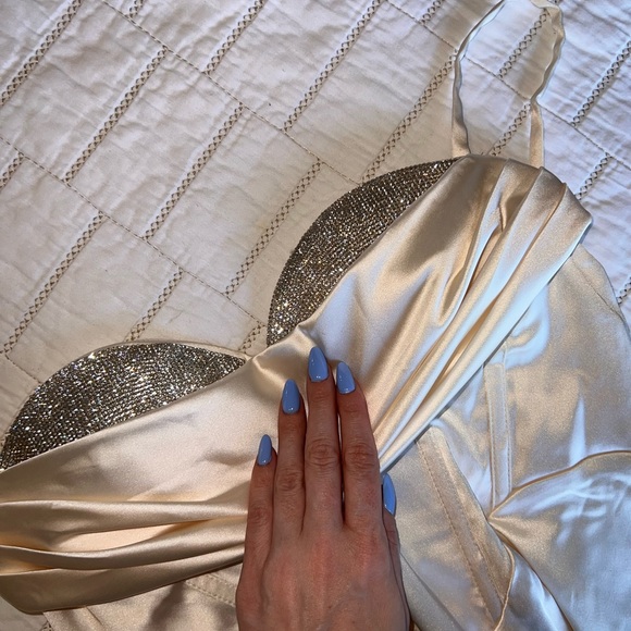 ‼️SOLD!— Hello Molly Touch of Sparkle Mini Dress - Champagne. - Picture 2 of 5